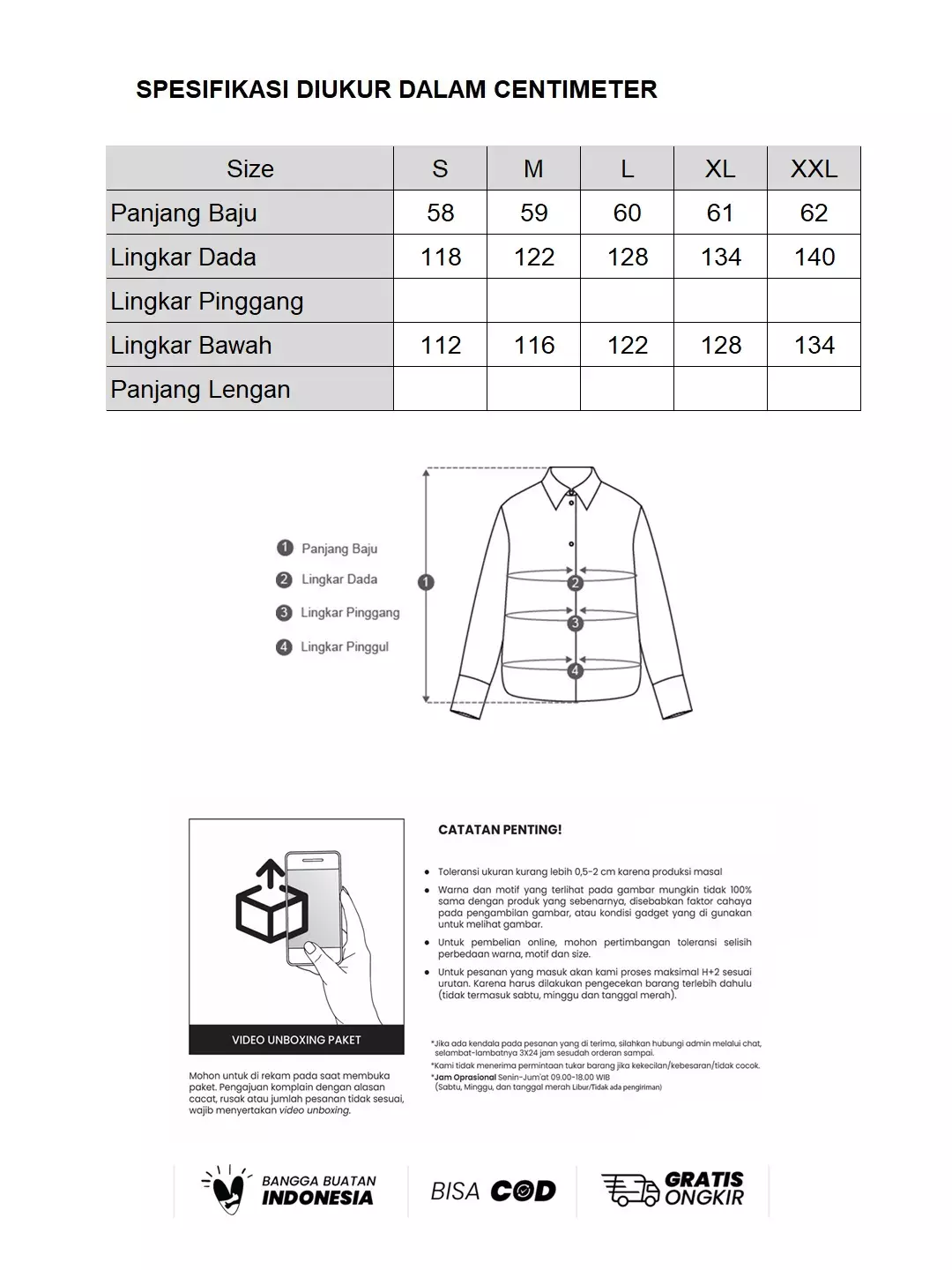 Minimal - Anya - Kemeja Rayon Lengan Pendek - Black Colour Black