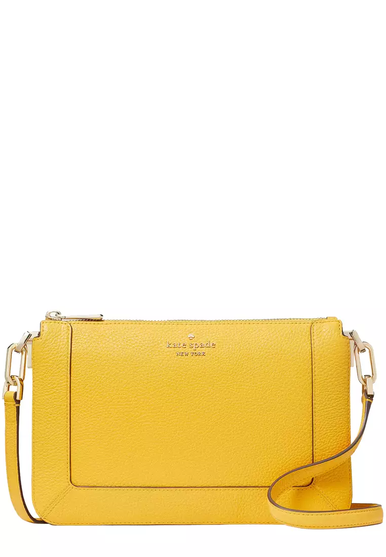 Lena Double Compartment Crossbody Bag in Daffodil KH430