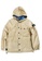 East Pole beige Women's Corduroy Multi Pockets hooded shirt jacket 4BEEEAAF86626DGS_1
