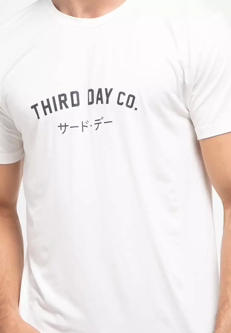 MTG95 thirdday kaos pria unisex tdco white