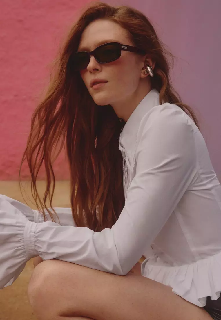 QUAY Vibe Check Sunglasses - Plum/Brown