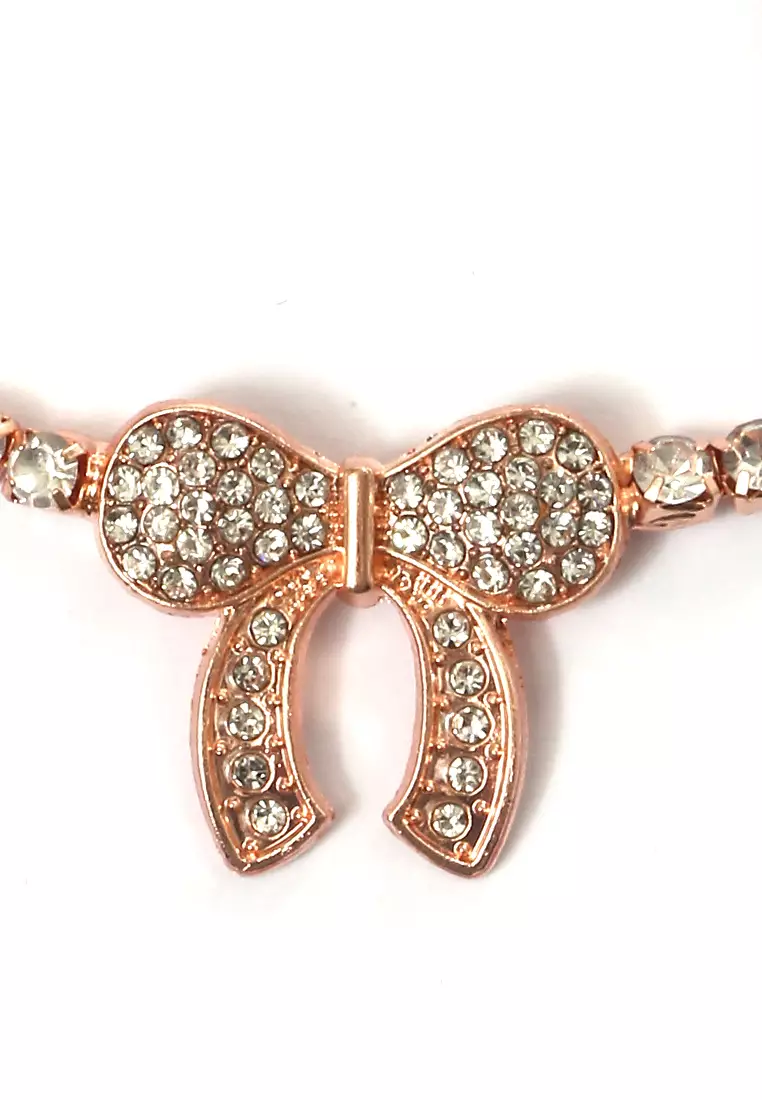 Gelang Ankle Pita Mutiara Perhiasan Aksesoris Wanita Gold - 17