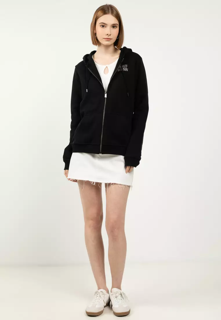 Harley-Davidson® Willie G™ Skull Full Zip Fleece Hoodie