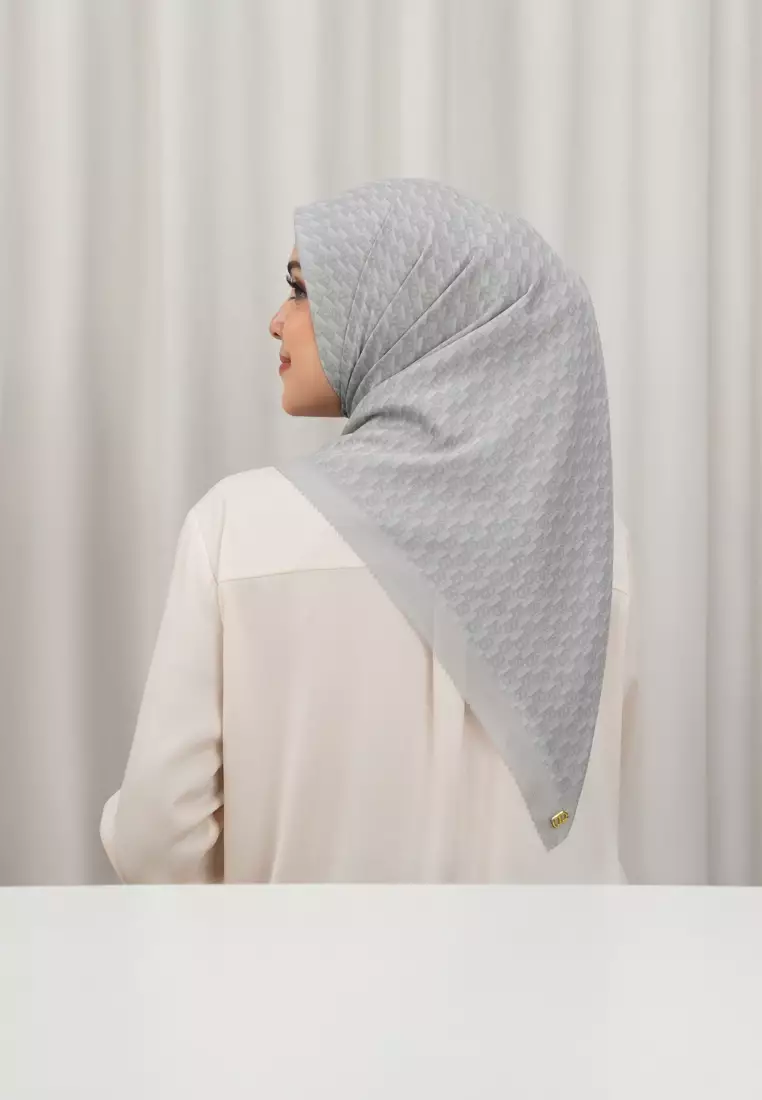 Leena Monogram Square - Misted Morn