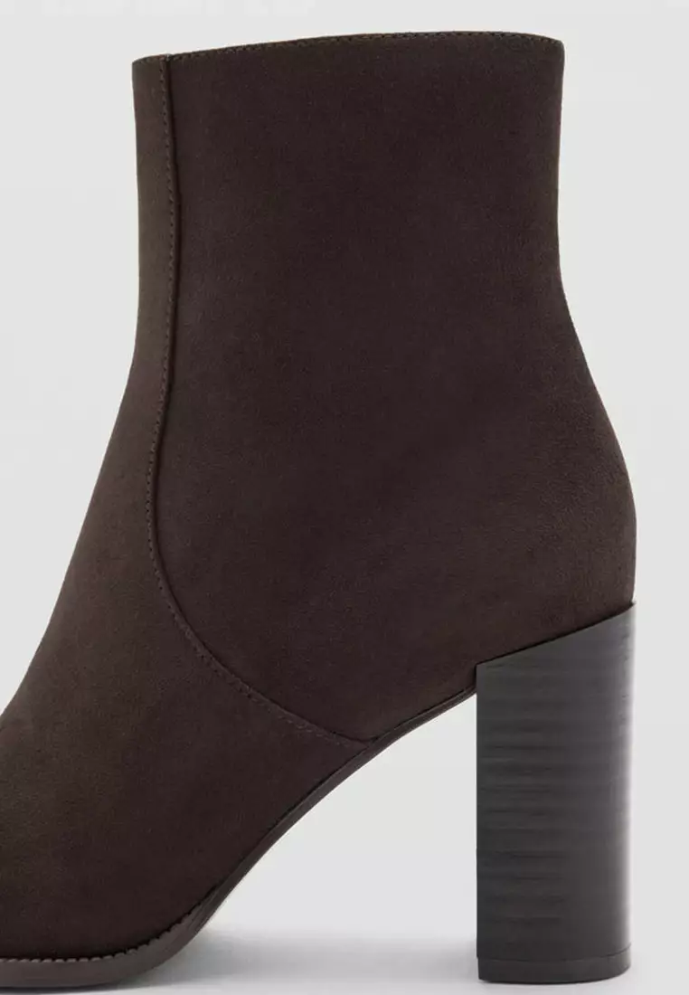 Pointed Heeled Ankle Boots