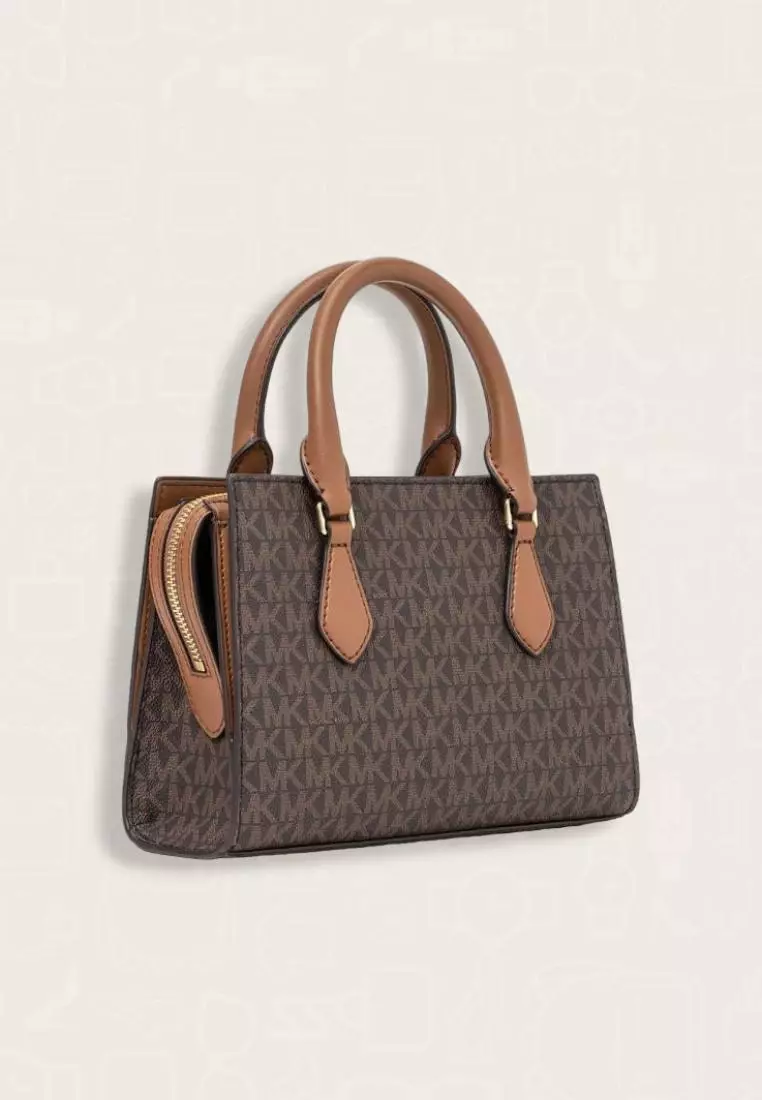 Michael Kors Sheila Small Satchel Brown