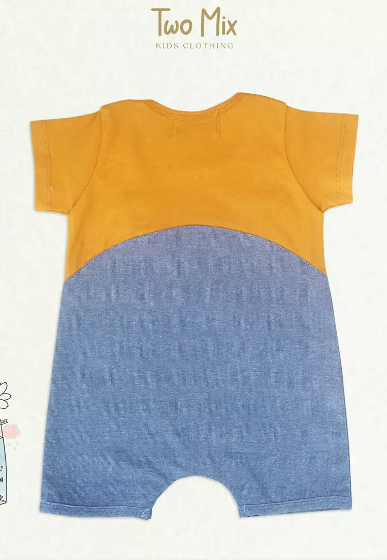 Two Mix - Baju Bayi Laki Lucu - Jumper Romper Bayi Cowok 0-12 Bulan 4320