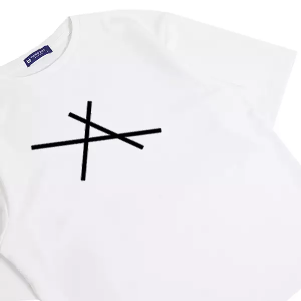 MTL95 kaos oversize tebal scuba garis-garis putih