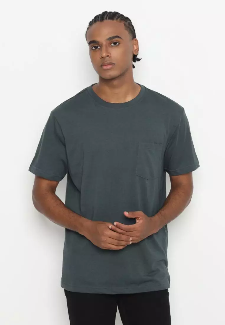 MATSUDA Kaos Polos Pocket T Shirt Cotton Chuo