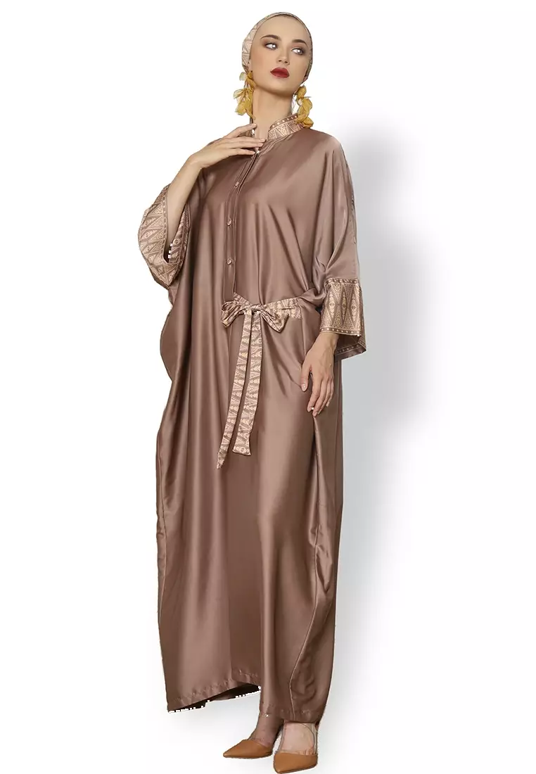 Kanzi Exclusive Long Sleeve Songket Kaftan