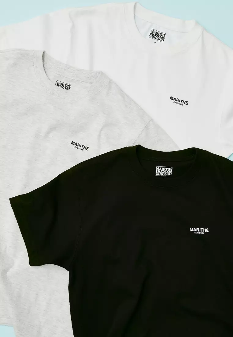 Tシャツ・カットソー [MARITHE FRANCOIS GIRBAUD] 3PACK SMALL REGULAR LOGO TEE mix 3PACK SMALL REGULAR LOGO TEE MIX - MARITHÉ+FRANҪOIS GIRBAUD