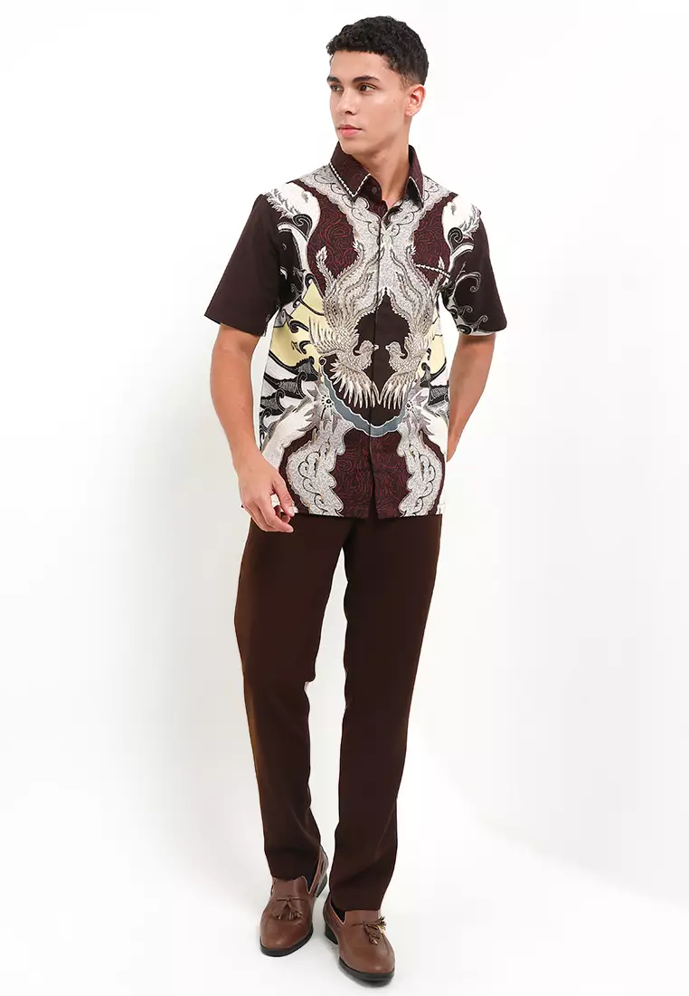 Praduta Embroidery Short Sleeves Dobby Cotton