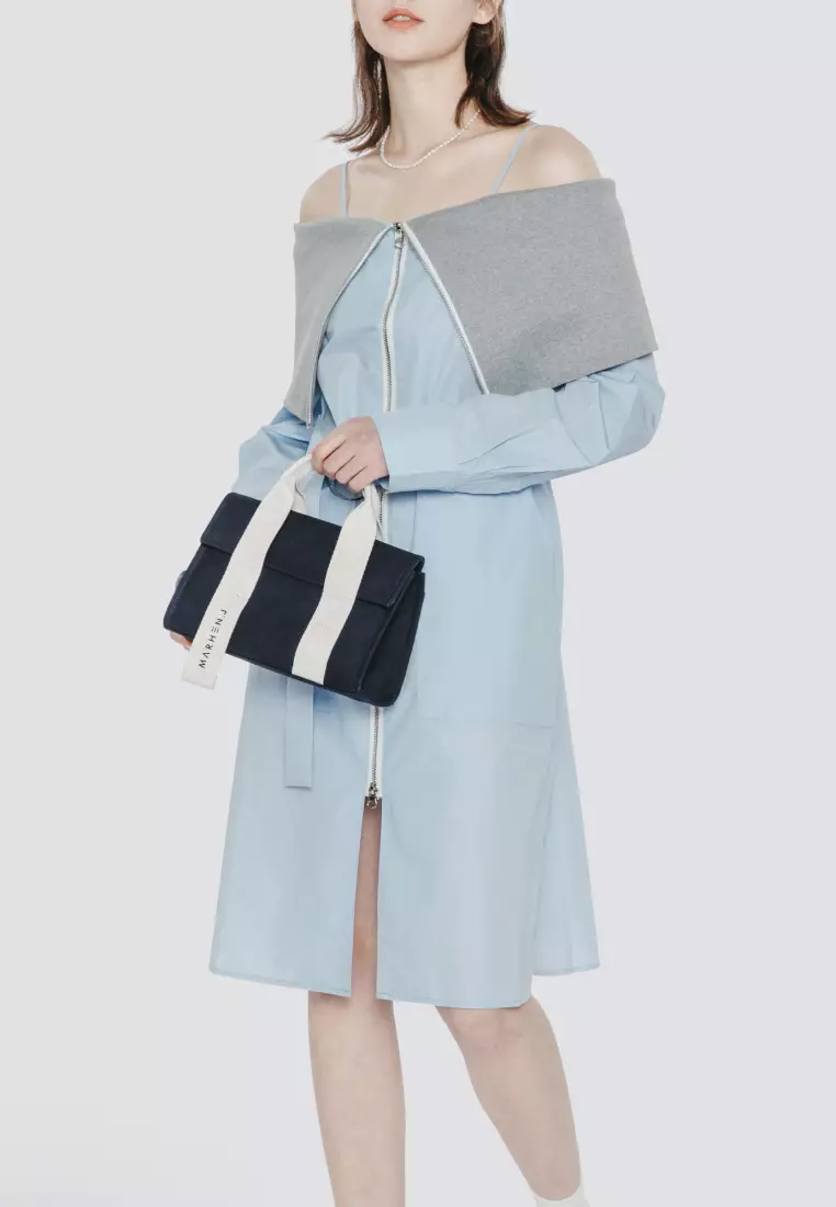 ROY NANO Canvas Crossbody Bag Navy