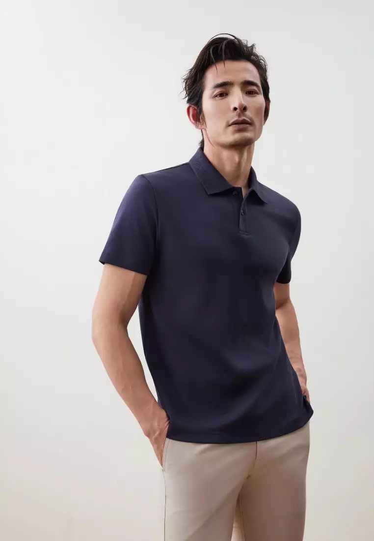 G2000 Cool Touch Cotton Interlock Smart Fit Polo Tee