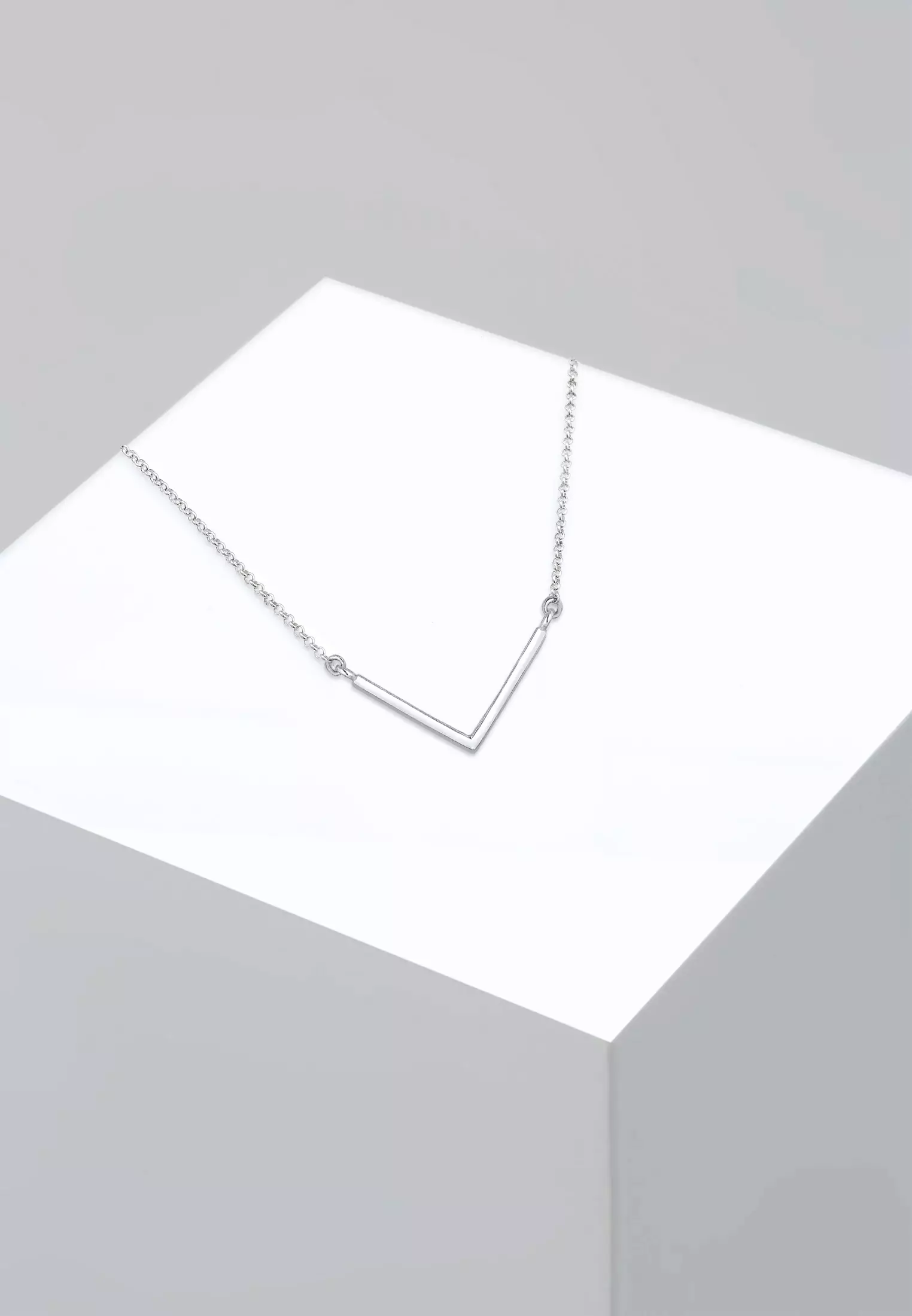 Necklace Geo Minimal Look 925 Silver