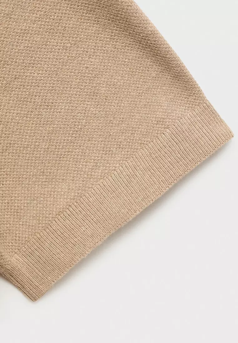 Fine-Knit Cotton Polo Shirt