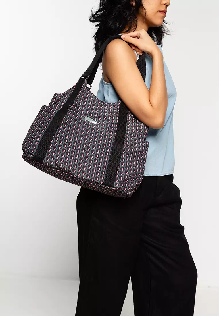 Printed Nylon Shoulder Bag