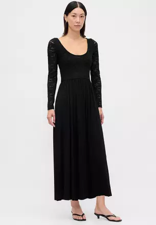 sachin and babi light blue dress Black Maxi Dress Drop Waist