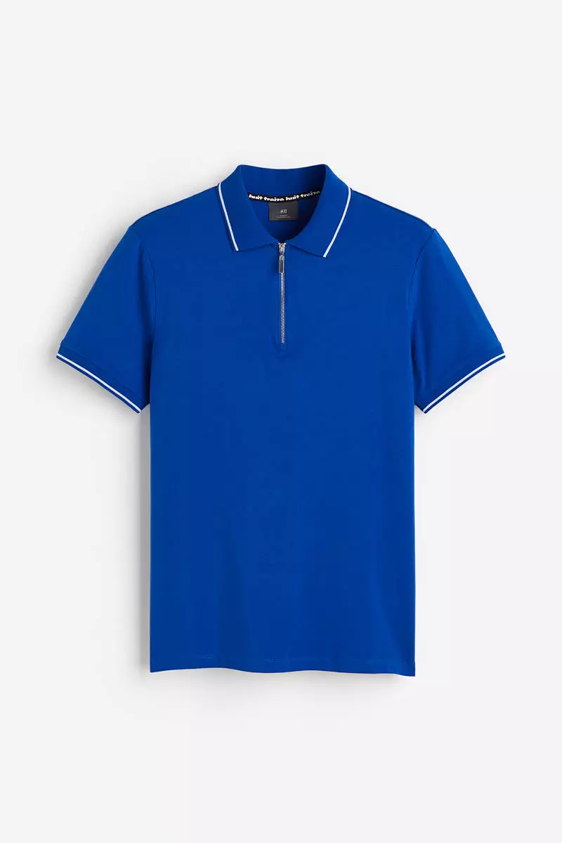 Buy H&M Slim Fit Ziptop polo shirt 2024 Online ZALORA Philippines