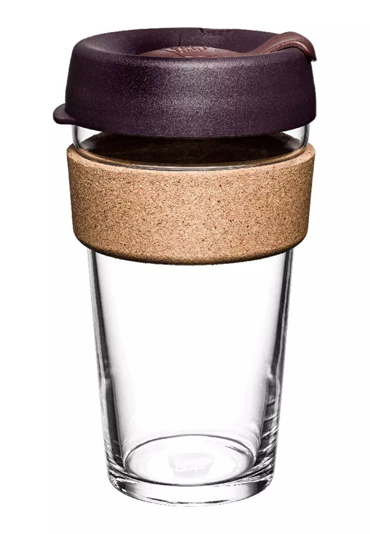 Buy KeepCup KeepCup Brew Cork Tempered Glass Cup Large 16oz/454ml