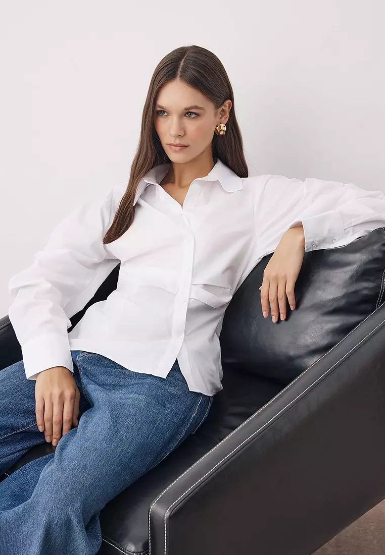 Asymmetrical Fitted Shirt