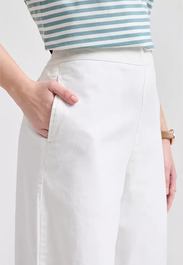 Cropped Wide Leg Pants