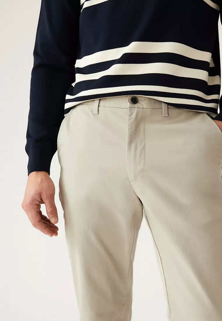 Regular Fit Stretch Chinos