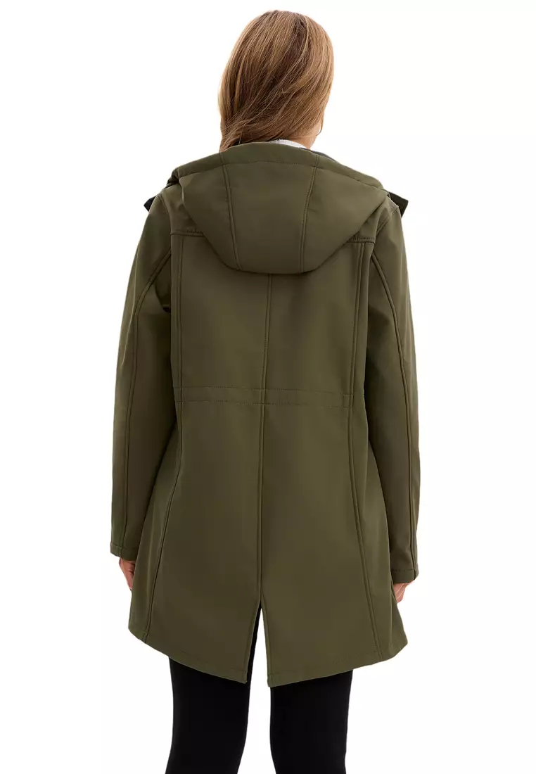 Waterproof Hood Trench Coat AD-M25F598