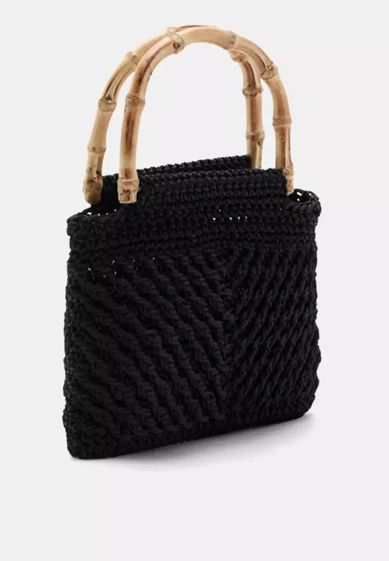 Bamboo Handle Handbag