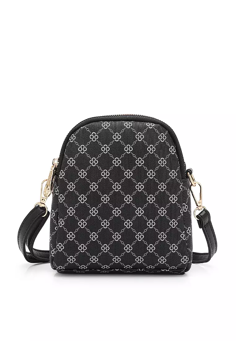 Women's Top Handle Bag / Sling Bag / Crossbody Bag - Black