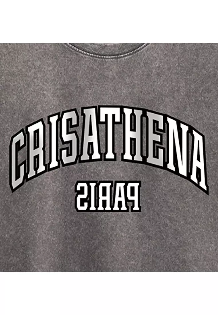 Crisathena College T-Shirt in Grey