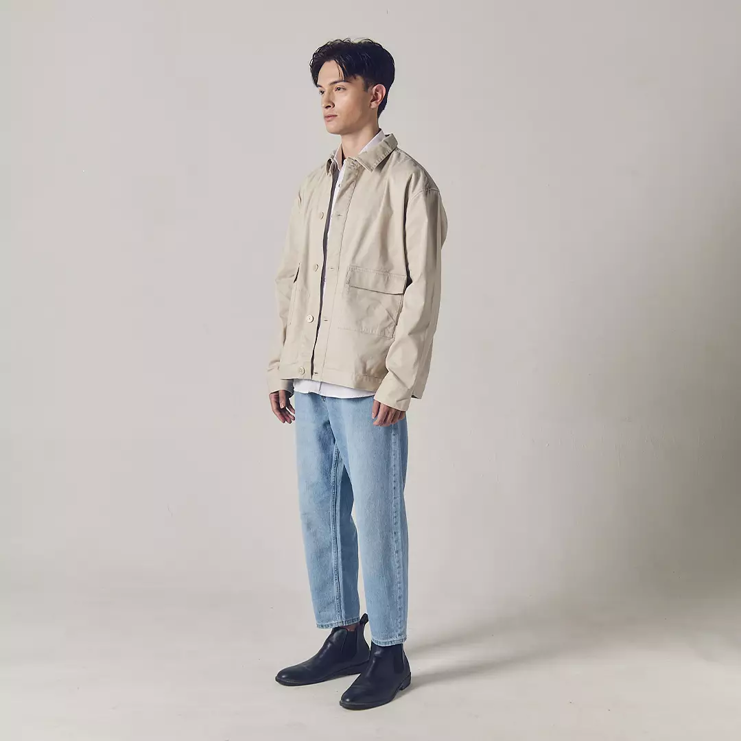 Larusso Zavier Twill Jacket - Beige