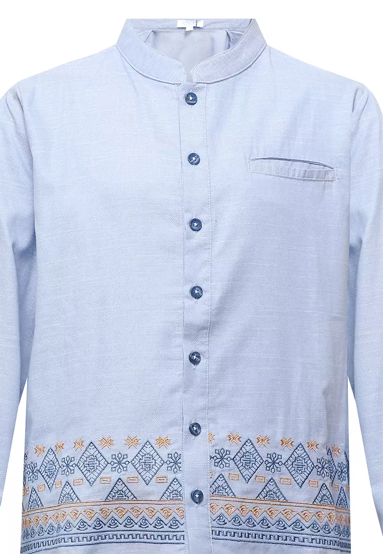 Pito Dito Boy Habibullah Setelan Panjang Koko Anak Biru