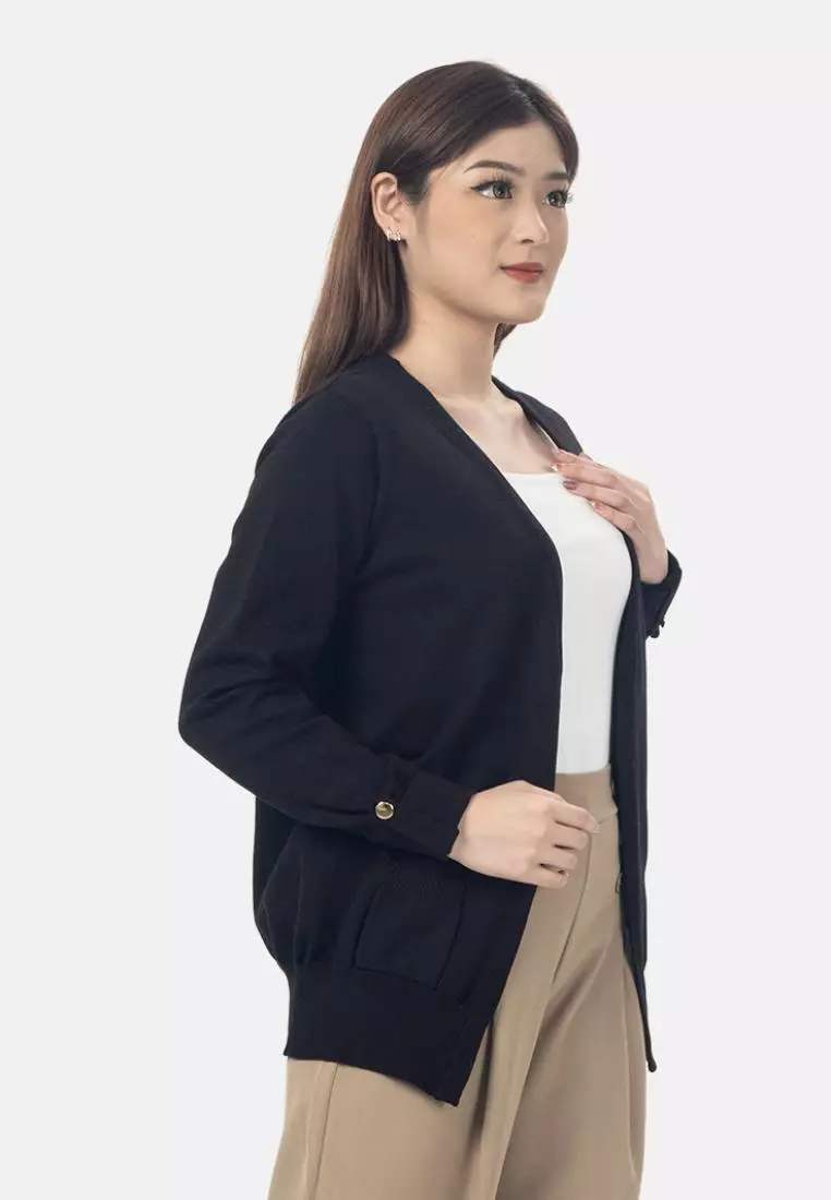 Mirabelle Knit Cardigan in Black