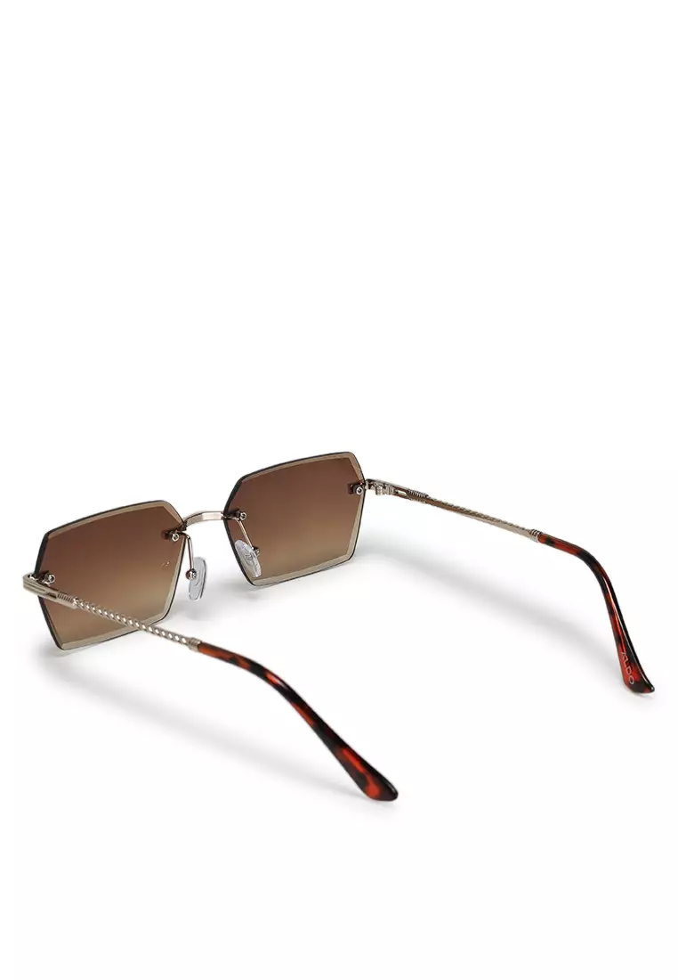 Kaaolle Rimless Rectangular Sunglasses