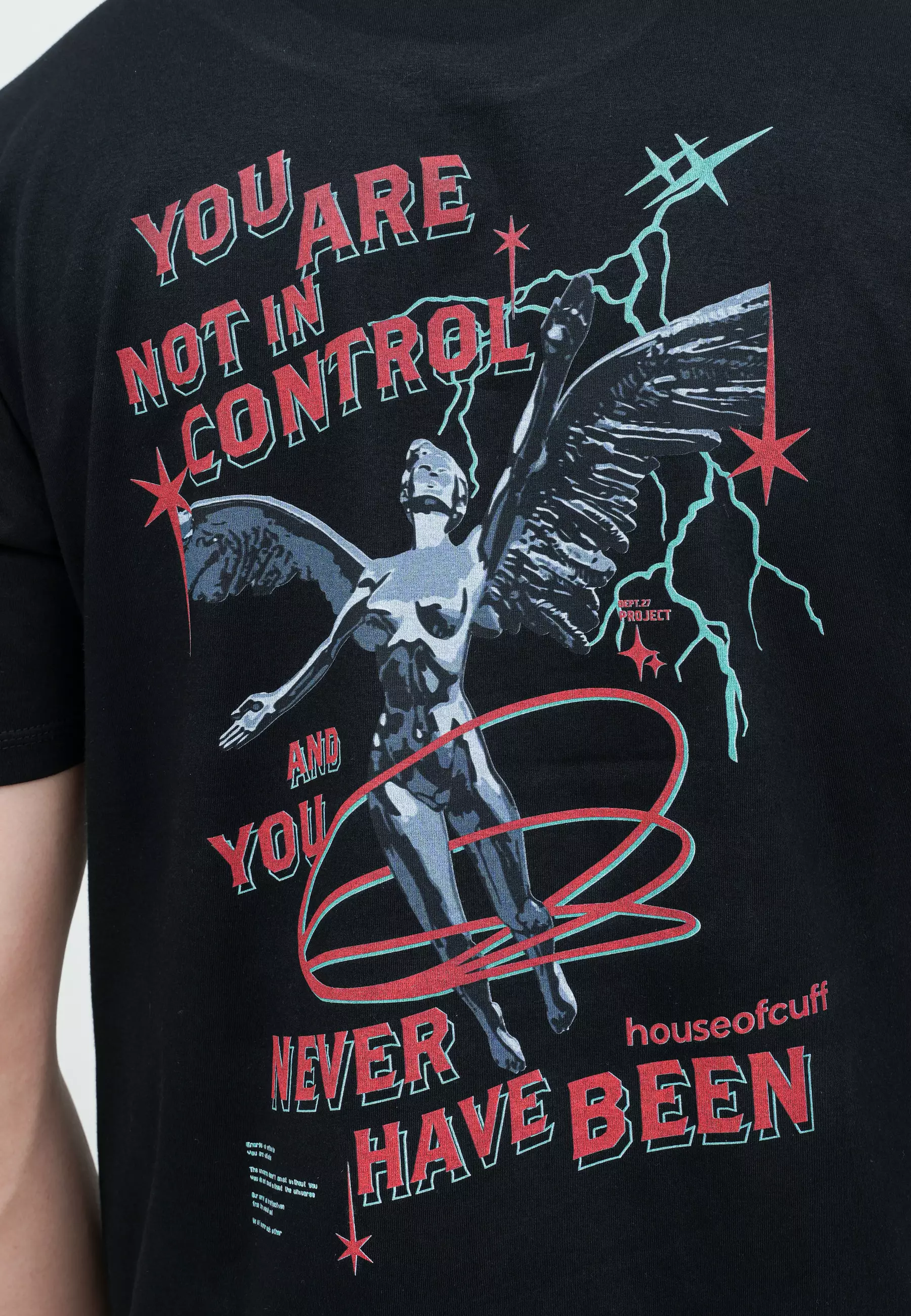 Houseofcuff T-shirt Kaos Hitam Never Have Been Tersedia Size S - 4XL