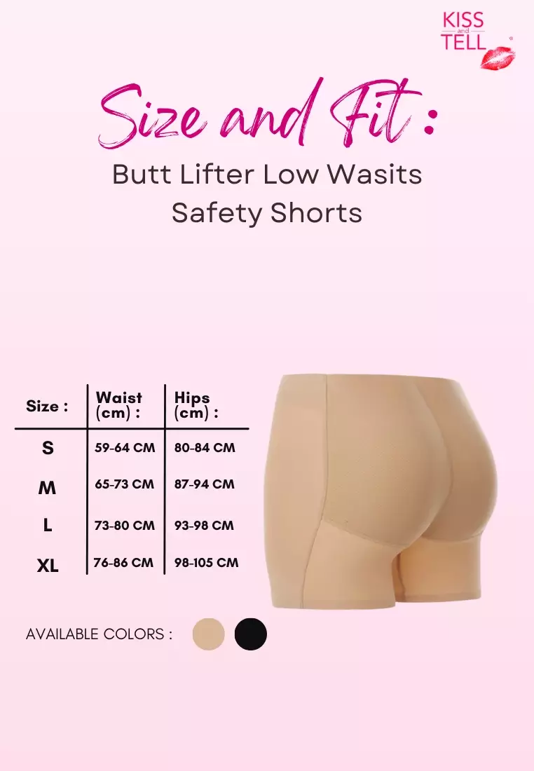 Kleo Butt Lifter Safety Shorts Panties Seamless Padded Underwear Hip Pads Enhancer Panty in Nude