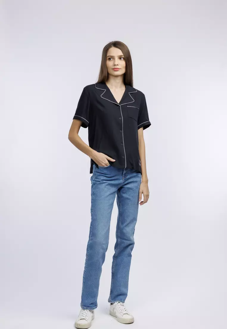 Harley-Davidson Club Crew Contrast Piping Shirt