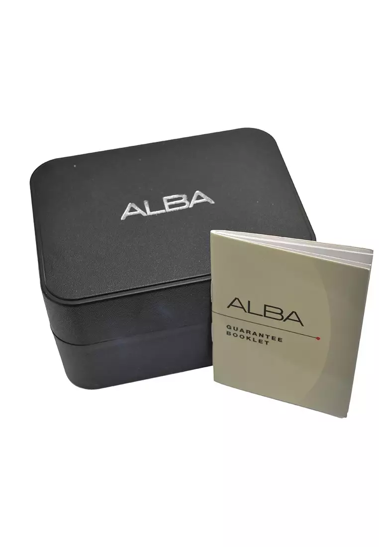 ALBA Jam Tangan Pria - Black - Stainless Steel - AV3171