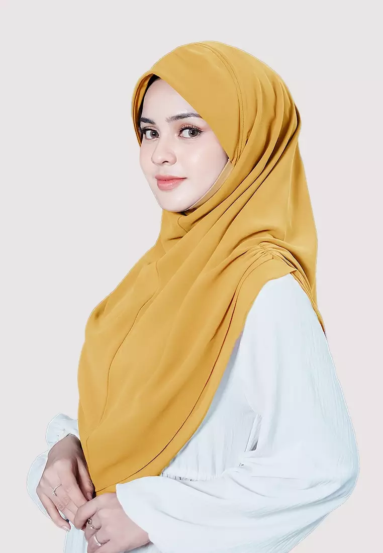 HIJAB INSTAN IRISH - MUSTARD