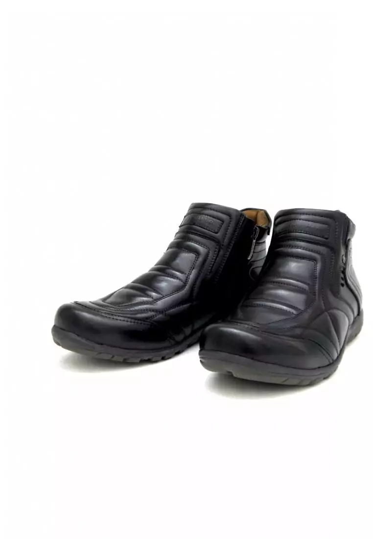 Sepatu kulit casual boots Justin Otto pria art AS 829