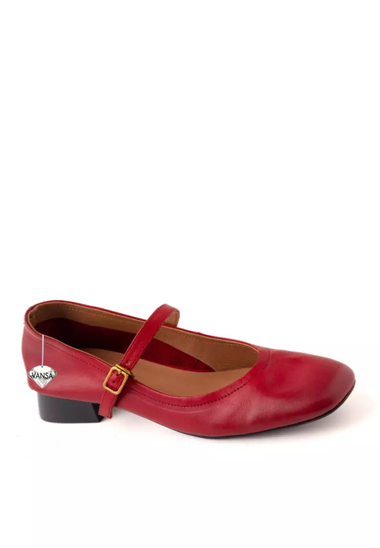 Discount on Twenty Eight Shoes  shoes - SKU: VANSA Top Layer Cowhide Buckle Mary Jane Shoes VSW-F-612