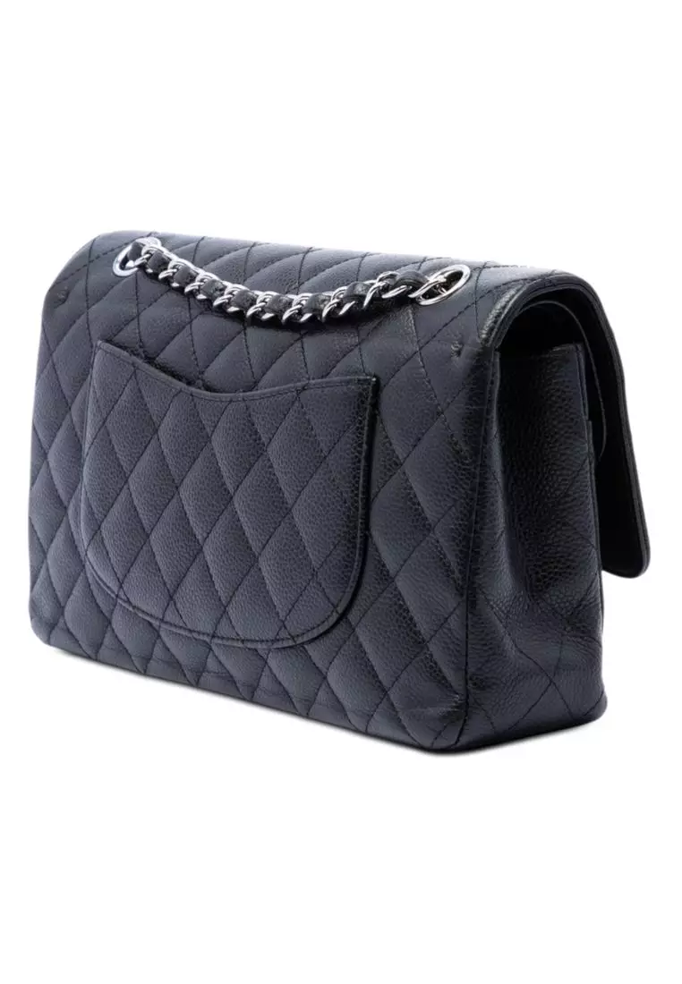 Pre-Loved Chanel Medium Classic Caviar Double Flap