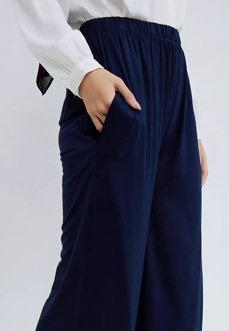 DB004 Brussel Culotte Celana Panjang Wanita Navy