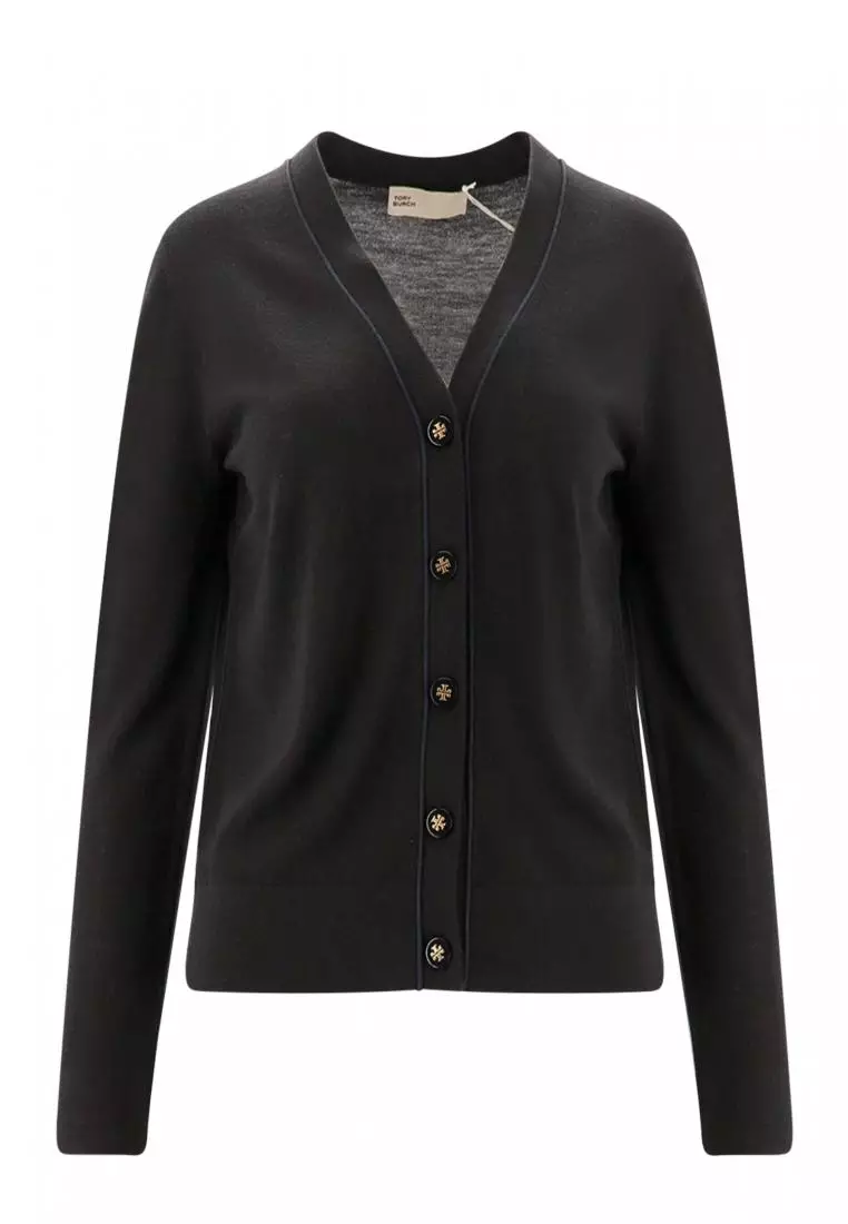 TORY BURCH Wool and silk blend cardigan TORY BURCH