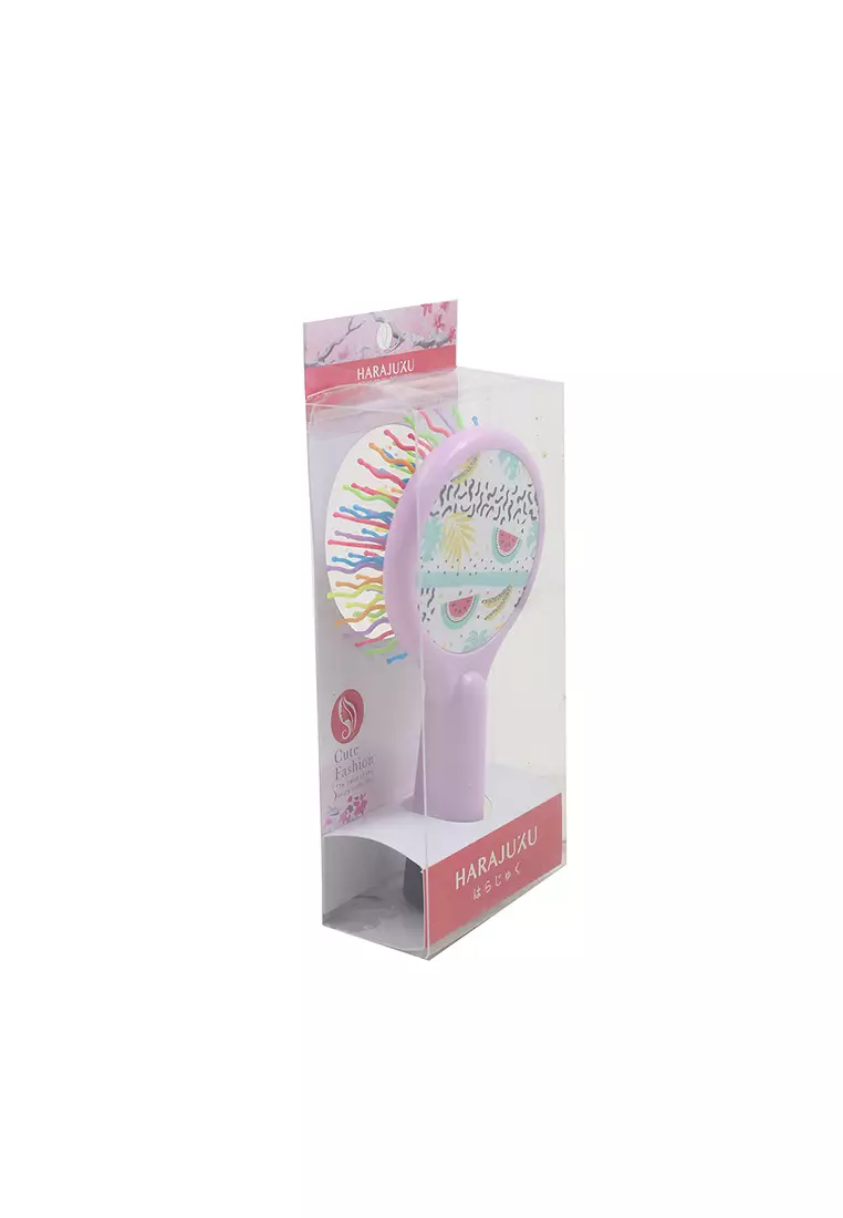 L.Blend Rainbow Hair Comb Watermelon Banana Tropical Type M Light Purple