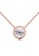 Krystal Couture gold KRYSTAL COUTURE Bezel Necklace Embellished with Swarovski® crystals-Rose Gold/Clear CE819AC6EFC585GS_1