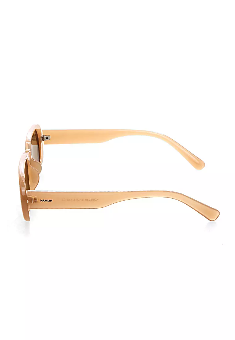 Mackenzie Kacamata Oval Frame Sunglasses Material PC ORIGINAL - Brown