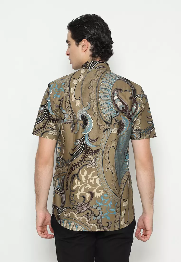 My Aksa Batik Pria Kemeja Pendek Nolan Nora