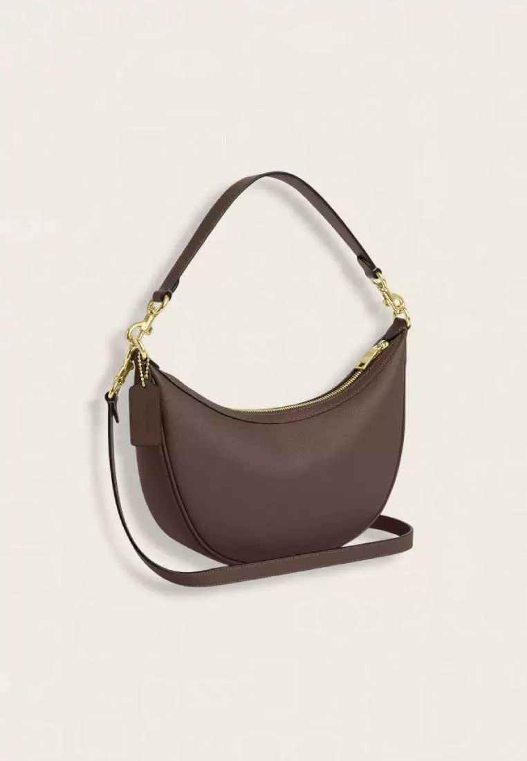 Coach Aria Shoulder Bag Dark Stone